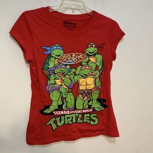 Ninja turtle red sweater one size XL Nickelodeon small white stain